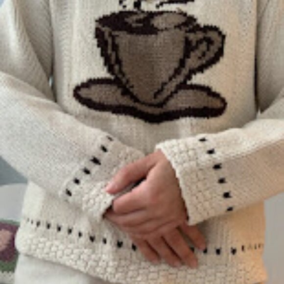 Cozy Coffee Knit Sweater - Picture 3 of 4